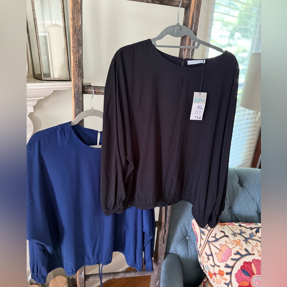 Primark Black and Blue Blouses
